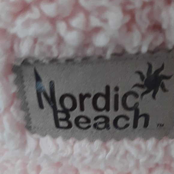 NORDIC BEACH💗BABY PINK Hooded SHERPA Cozy Teddy Jacket ONE SIZE - Picture 4 of 7